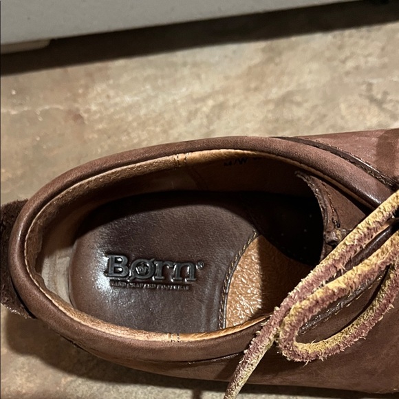 Born Men's Dark Brown Leather Derbys - Picture 3 of 4